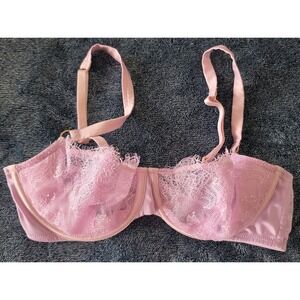 Victoria's Secret Pink Bra Size 34C Polyamide Coquette